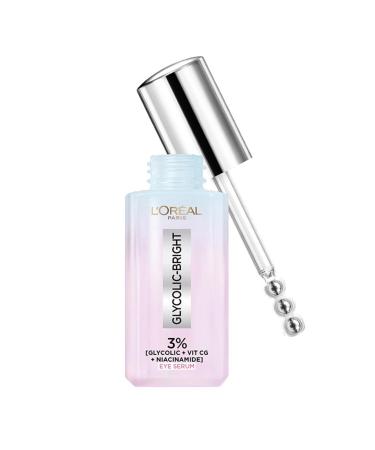 L'Or al Paris Glycolic Bright Dark Circle Eye Serum With 3% Glycolic + Niacinamide + Vitamin Cg 20ml