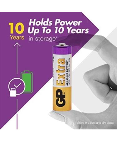 AA Batteries - LR6 - Pack of 40 | GP Extra | Long Lasting 1.5v High Performance Alkaline Battery - Buy Online on GoSupps.com