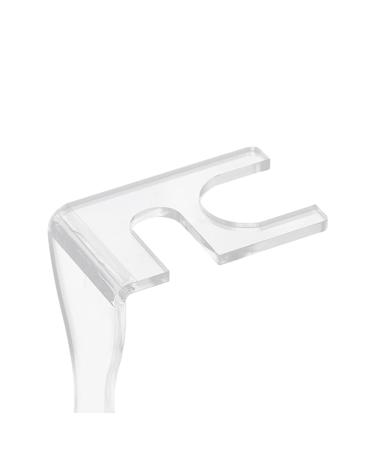 Milageto Men's Razor Stand & Organizer - Durable Non-Slip Base Transparent Design for Wet Shaving Enthusiasts - 11.2 cm High - Buy Online on GoSupps.com