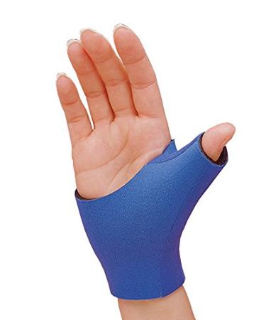 Rolyan Neoprene Pull On Thumb Support - Left Medium | Wrist Compression Sleeve, Thumb Brace for Hand Function, Sprains & Strains - Buy Online on GoSupps.com