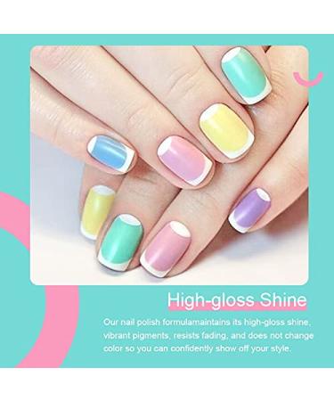 Clou Beaute 8ml 20Pcs Fruit Bubbles Collection Gel Nail Polish Set - Neon Pink Orange Purple - 20 Colors Soak Off UV LED Nail Gel Polish Art Varnish Gift Box Set - Buy Online on GoSupps.com
