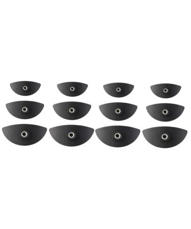 Beavorty 12 Pcs Make up Kit Eyeshadow Crease Applicator Eye Shadow Tool Stamp Makeup Tools Crystal