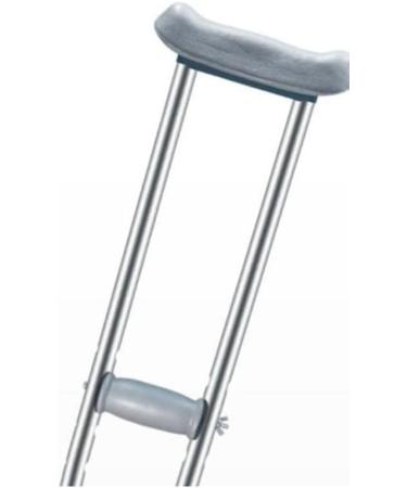 Crutches Stainless Steel Underarm Non-Slip Walking Stick for Elderly (Color : Silver Size : L) Smooth Sailing - Buy Online on GoSupps.com