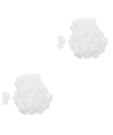 Minkissy 2 packs of wax beans for hair removal hair removal beads Wachsparrel Back hardwax bean hard wax pearl painless waxplace skin white colophone pearl wax 1 piece (1 Pack) whitex2stk