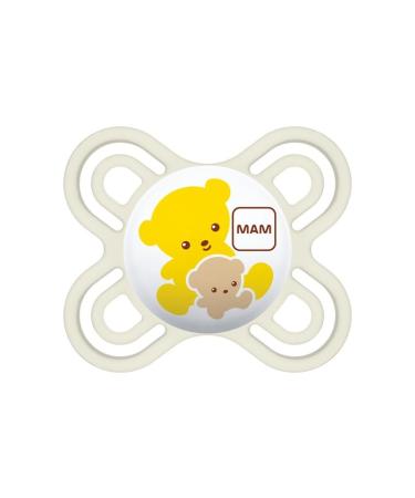MAM Perfect Start pacifier for newborns size 0-2 months teat made of SkinSoft silicone organic round with pacifier bag neutral - Buy Online on GoSupps.com