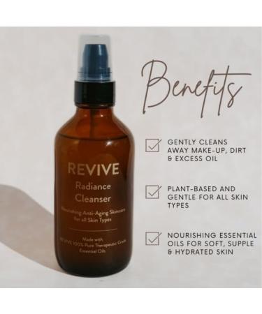 REVIVE Skin Health 3-Step Skincare Collection - Radiance Cleanser Renewal Serum & Replenish AM/PM Moisturizer | Non-Toxic Essential Oil Blend | Shop Internationally - Buy Online on GoSupps.com