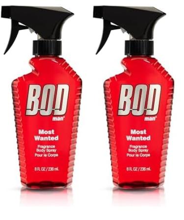 BOD man Fragrance Body Spray Most Wanted 8 fl oz (Pack of 2)