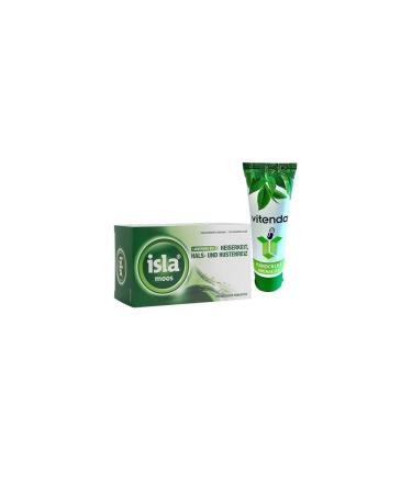 isla Lot de 120 pastilles de mousse avec une cr me pour les mains de vitenda pour les maux de cou et d'harmonie avec extrait de mousse islandaise Mousse Isla 120