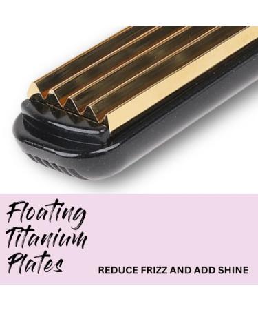 Aria Beauty Titanium Texturing Crimper - 90s Inspired Hair Crimper Iron for Volume & Shine | Adjustable Heat up to 450 F - Shop Now - Buy Online on GoSupps.com