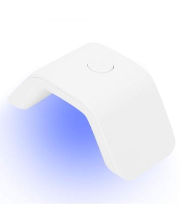 Nail dryer UV LED nail lamp 2W Enter uv lamp mini manicure nail polish dryer nail gel hardening lamp Professional nail art tools accessories (white)