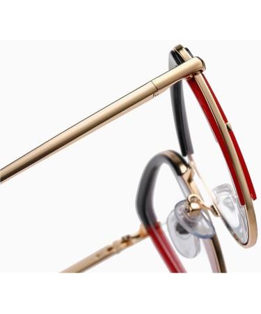 Parwana Designer Cat-Eye Reading Glasses for Women - Oversized Anti-Blue Light Glare-Free +300 C3 - Buy Online on GoSupps.com
