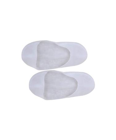 2 pairs of moisturizing heel socks Reusable moisturizing socks Crack-heal socks sock made of silicone Miss white toe socks High paragraph