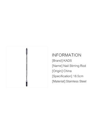 Rolabling 7.2 Pro Stainless Steel Makeup Spatula Double Sided Cosmetic Stirring Rod Nail Art Manicure Tool - Size 2 - Buy Online on GoSupps.com