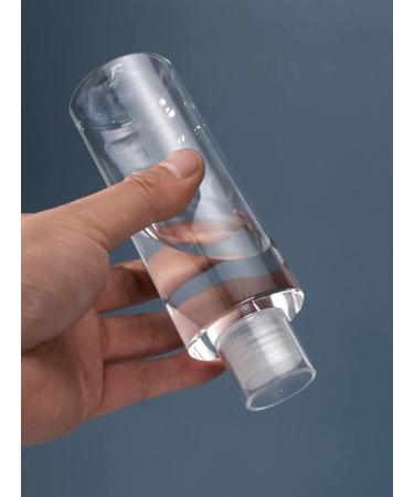 Vasana 3PCs Transparent Double Cap Plastic Bottles - 5oz Travel Cosmetic Vials with Flip Cap - Buy Online on GoSupps.com