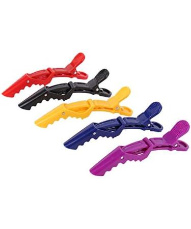 Cicilin 18 Pieces Plastic Hair Clips Hair Pins NonSlip Handle Professional Hair Clips Ideal for Hairstyle Hairstyle Sections Curling Purple - Buy Online on GoSupps.com