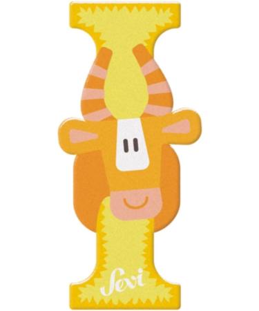 Sevi 83009 Tier Wood Letters - Impala Antelope | Educational Wooden Toys for Kids 3+ | Colorful Door Letters for Children's Rooms - Buy Online on GoSupps.com