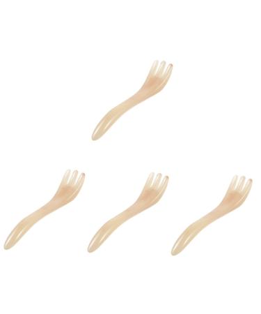 Gatuida 4 pieces of scraper comb massage combs gua Sha scalp kamm facial tools pocket combing head ridge vintage massage comb guasha tools combs for the scalp massage resin