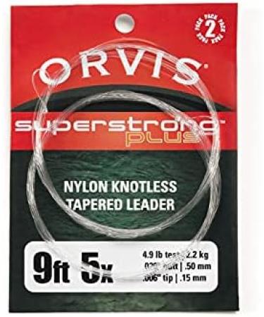 Orvis Superstrong Plus Leaders 2 Pack 9ft - 0X | Heavy-Duty Fishing Leaders - Buy Online on GoSupps.com