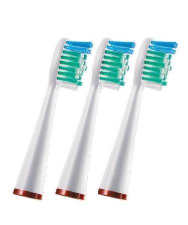 Waterpik SRRB-3W Sensonic Replacement Toothbrushes (Standard Head Size)