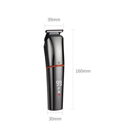 Buy Multifunctional Electric Hair Clipper with Digital Display - 160mm Gray | International Shipping Available - Buy Online on GoSupps.com