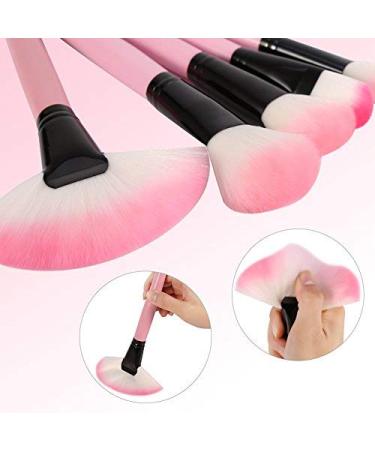 ZJchao 32 Pink Makeup Brush Set Professional Cosmetics Brushes for Foundation Blush & Eyeshadow | International Shipping Available - Buy Online on GoSupps.com