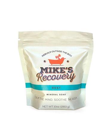 Mike's Recovery Rest Pouch Mineral Soak- Bath Salt Muscle Restore - Mikes Recovery (10oz.)