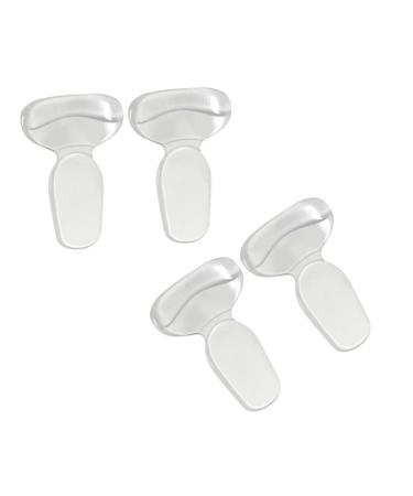 5 Pairs Feet Pads for Shoes Shoe Inserts Anti Slip Back Inserts Heel Shoe Grips Liner Transparent Pads Silicone Gel Clear Jel Heel Pads Heel Grips Heel Protector Thicken Follow up