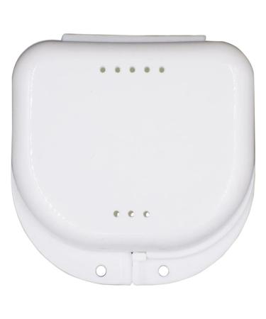 Iunser tooth boxes dentu bath box container incorrect storage box dental care sludge chalk teeth (white one size) white unit size