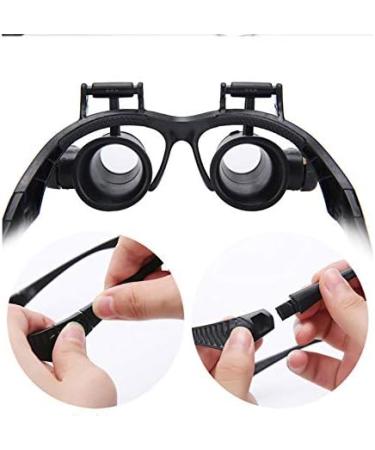 Head-Mounted Glasses-Type Magnifying Glass Portable Magnifying Glass High-Definition High-time Maintenance Watch Engraving Embroidery Reading 20 Times - Buy Online on GoSupps.com