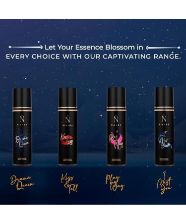 thakor craft Drama Queen Body Mist For Women - 200 ml | Floral Fruity Fragrance Perfume | With Peach & Vanilla Notes | Long Lasting Spray - Buy Online on GoSupps.com