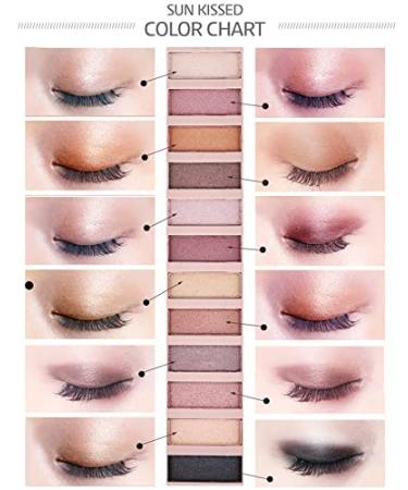 Pro 12 Colors Matte + Shimmer Nude Eyeshadow Palette with Brush - Natural Velvet Texture, Pigmented & Blendable - Diamond Smokey Eye Shadow Kit - Buy Online on GoSupps.com