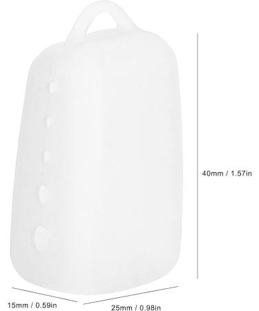 Silicone Toothbrush Head Cover | Electric Toothbrush Protective Cap for Home Travel & Camping - Translucent White - Buy Online on GoSupps.com