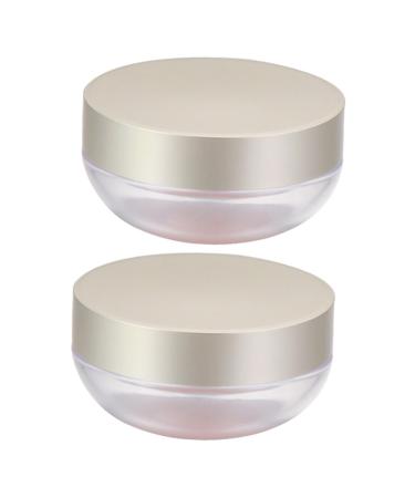 DOITOOL Elastic Mesh 2pcs Loose Powder Containers Powder Case Bottled Compact Cosmetic Case Powder Box Empty Box Portable Silverx2pcs 8.4*4.3*1cmx2pcs