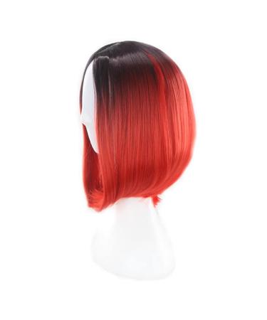 Healvian 1pc Gradient Color Cosplay Wig Synthetic Hair Wig Straight Short Wigs Fancy Dress Wigs Party Accessories 35.00X55.00X0.30CM Red - Buy Online on GoSupps.com