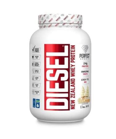 PERFECT Sports Diesel Whey Protein Powder | New Zealand Grass-Fed & Pasture Raised - 2 LB (Vanilla Ice Cream)