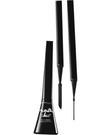 Maybelline Eye Studio Master Duo Glossy Liquid Liner  Black Lacquer  500  0.05 oz