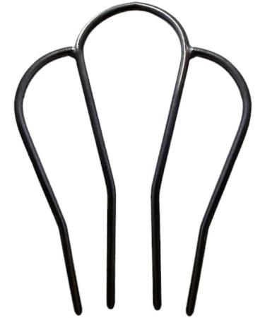 New 2025 4 Jewelry Teeth Combs Black Metal Hairpins Hair Wear Vintage Barrettes Hair Accessories Findings Hair Clips Jewelry Styling Accessories Jewelry Fashion Accessories Creative Gift - Buy Online on GoSupps.com