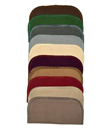 10-Pack 8x8 Inch Earth Tone Edge Solid Flannel Napkins - 1 Ply - Buy Online on GoSupps.com