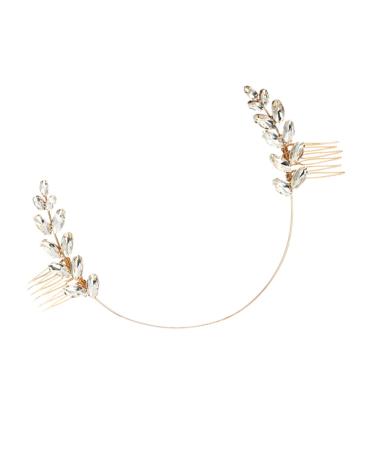 Ipetboom Flower Girl Hair Accessories for Wedding Hair Accessory for Girls Wedding Hair Comb Crystal Headpiece Hair Accessories for Girls Bridal Headdress Rhinestones Olive Branch Bride