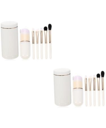 2 Sets Makeup Brush Set Makeup for Women Eyeshadow Brush for Girls Makeup Brush Face Makeup Brush Soft Makeup Brush with Lid