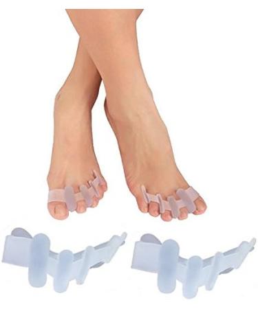 Xwanli Premium 4-Piece Toe Spreader Set | Silicone Hallux Valgus Toe Separator - Soft Comfortable & Durable | BPA Free - Buy Online on GoSupps.com