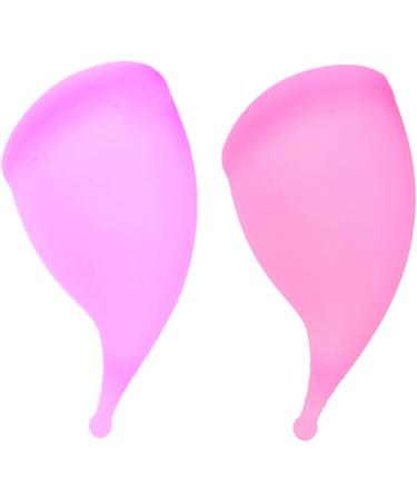 JECOMPRIS Menstrual Cup - 2pcs Silicone Period Cup for Women - Medical Grade Violet Purple - Eco-Friendly & Comfortable - Buy Online on GoSupps.com