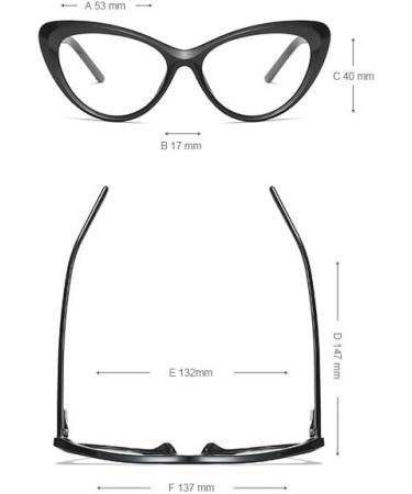 Fuqinqingoz Cat Eye Anti-Blue Light Reading Glasses - Stylish +100 Champagne Tiredness Alleviation - Buy Online on GoSupps.com