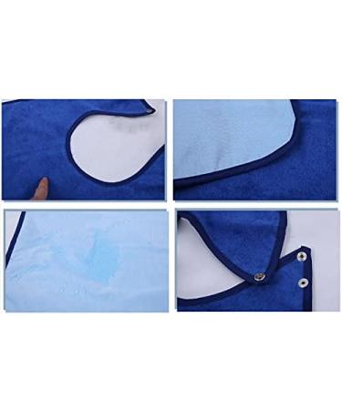 Adult Terry Cloth Bibs for Eating Washable ReusableWaterproof Clothing Protector for Elderly Patient - Buy Online on GoSupps.com