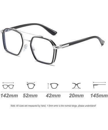 VOOLGA Blue Light Filter Glasses - Retro Fashion for Computer & Smartphones - Includes Case & Cleaning Cloth - Buy Online on GoSupps.com