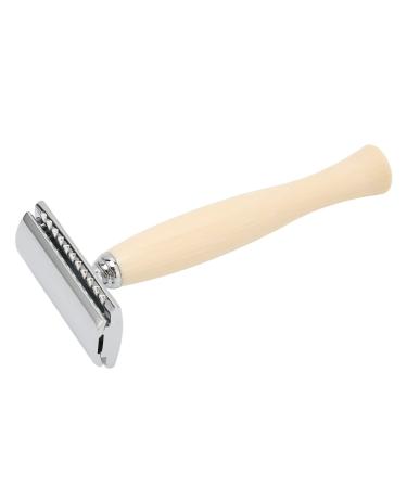Chiciri's manual razor safe precise shaving good handle stable smooth razor planer for the office for the hotel for home (beige)