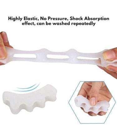 Toe Separators and Correctors for Men and Women - Bunion Pads, Yoga Toes, Hammer Toe Corrector (Blue) - Buy Online on GoSupps.com