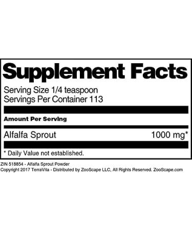 Alfalfa Sprout Powder (4 oz ZIN: 518854) - 3 Pack - Buy Online on GoSupps.com