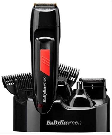 BaByliss For Men 8-in-1 Titanium Multi Mens All Over Grooming Kit Rechargeable Cordless Black 7056DU - Buy Online on GoSupps.com