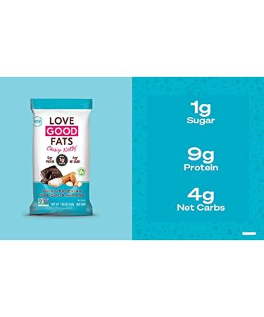 LOVE GOOD FATS Dark Chocolatey Sea Salt and Almond Bar 1.59 OZ - Buy Online on GoSupps.com